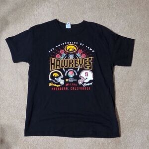 Men’s Large Gildan Black Iowa Rose Bowl T Shirt